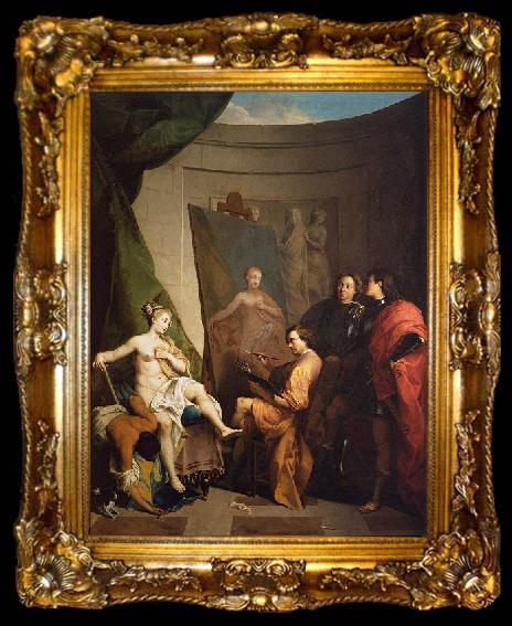 framed  Nicolas Vleughels Apelles Painting Campaspe, ta009-2